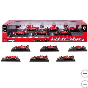 New Bburago 1:43 Ferrari Formula Racing Die-cast Model 6-pack
